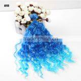 25cm Short Rainbow Ombre Braiding Hair Extensions thumbnail-5