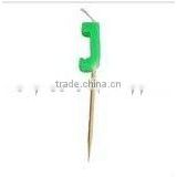 Wholesale Alphabet Pick Candle 'J', Candle A B C D E F G ...Y , 26 letter candle Kids Birthday Partyware