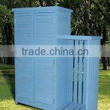 Wooden Outdoor Storage Cabinet With Log Store thumbnail-1