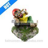 Personalized Resin Jamaican Ashtray Chilling Man Smoking thumbnail-1