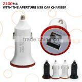 Dual USB Car Charger 5V 2A 2100Ma Dual 2Port USB Car Charger for Sansung S3 S4 HTC Apple Iphone 5 IPad 2 IPhone 3G 3GS 4g Ipod thumbnail-1