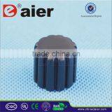 Daier KN-034 Black 18 Teeth 6mm Potentiometer Knurled Plastic Knob thumbnail-1