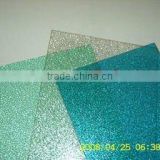 Clear polycarbonate embossed plastic sheet