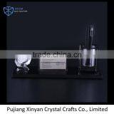 Newest Factory Sale Stylish Desktop Engraved Business Crystal Card Holder thumbnail-1