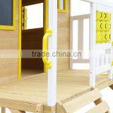 Large Wooden Painted Cubby House Furniture With Slide thumbnail-5