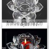Wholesale Lotus Wedding Glass Candle Hoder
