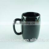 White and Black Colored Glazed Ceramic Beer Mug 7 oz Cheap Price Wholesale thumbnail-6