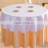Wedding Jacquard Table Cloth for Hotel Restaurant Weddings thumbnail-1