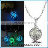 Glowing in Dark Brass Necklace Pendant Personalized Jewelry Glowing Pendant thumbnail-1