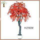 Artificial Red Maple Tree in 7' Tall for Wedding Decoration thumbnail-1