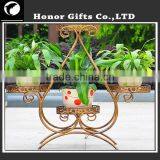 Handicraft Flower Stand Pot Metal Corner Plant Stand thumbnail-1