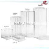 Customized Size Acrylic Pedestal Stand, Floor Standing Pedestals, Clear Square Acrylic Pedestal thumbnail-1
