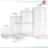 Customized size acrylic pedestal stand, floor standing pedestals, clear square acrylic pedestal