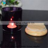 Decorative Glass Candle Jar With Wooden Cap On Sale thumbnail-6
