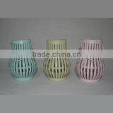 Colored Glass Hanging Lantern thumbnail-1