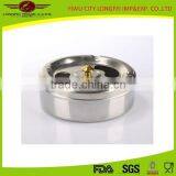 Yiwu Factory Stainless Steel Cigar Ashtray With Cover thumbnail-1