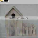 Bird House Heat Treatment Wooden Flower Planter thumbnail-1