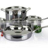 4pcs Tri-Layer Non-stick Cookware Sets thumbnail-1