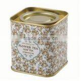 Small Square Loose Tea Tin Box thumbnail-4