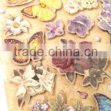 Butterfly & Rose Design Sticker in Colors, 3D Popular Design Decorative Glitter Sticker With Gems/Rhinestone thumbnail-6