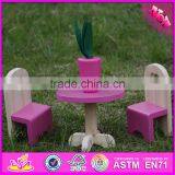 2016 Hot Sale Baby Wooden Doll Furniture Set, Top Fashion Kids Wooden Doll Furniture Set, Children Wooden Doll Furniture W06B047 thumbnail-3