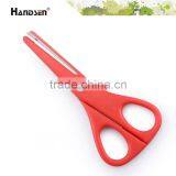 5-1/4" Plastic Handle Safety Student Scissors With Cover thumbnail-1