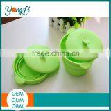 Easy-Clean Non-Toxic Collapsible Silicone Bowls With Lid thumbnail-1