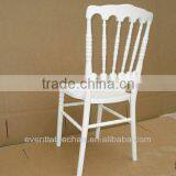 White Wood Napoleon Wedding Chairs With PVC Cushion Pad for Sale thumbnail-2