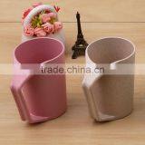 Yiwu Square Top Round Bottom Wheat Straw Coffee Cup thumbnail-1