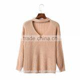 Wholesale Winter V-neck Women's Turtleneck Sweater 2016 thumbnail-3