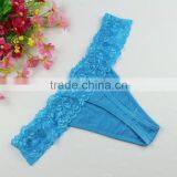 Stock Flowers Floral Print Lace Underwear Women Transparent Thongs Sey Women's Thong and G-String T Back Lingerie G String Panty thumbnail-2