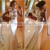 White Sexy Maxi Lace Prom Dress thumbnail-1
