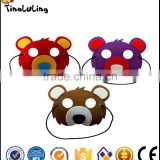 2017 wholesale animal shaped bear party cosplay mask anime cosplay felt funny mask for kids