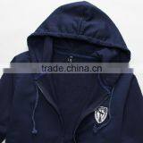 New China Wholesale Professional Good Quality Custom Men Zipper Hoody thumbnail-2