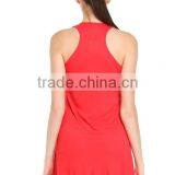 2017 Cheapsale China Supplier Blank T-Shirt Loose Solid Color Summer Casual Women Dress thumbnail-2