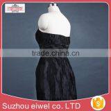 Black Strapless Strapless Evening Dress thumbnail-4