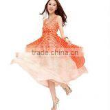 Latest Bohenmia Pleated Maxi Long Summer Dresses thumbnail-1