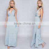 Latest Fashion Fancy Prom Dress Designs Women's Sexy Satin Maxi Dresses thumbnail-3