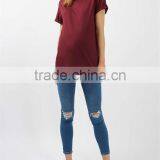 Wholesale Plain Pregnant Women t Shirt Maternity Clothes thumbnail-4