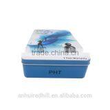 Small Product Packaging Box Custom Logo Rectangular Tin Boxes for Packaging Chocolate/candy Packaging thumbnail-1