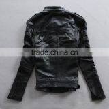 New Fashion The Locomotive Girl Sports Suits Leather Coat Ladies thumbnail-2