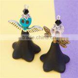 Acrylic Halloween Pendants Angel Black Flower Multicolor Skeleton Skull 4.6cm X2.3cm - 4.4cm X2.6cm thumbnail-3