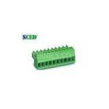Single Level Pitch 3.50mm Female Sockets Plug In Terminal Blocks 300V 8A , 2P - 22P