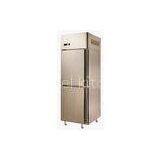 Two Door Stainless Steel Upright Refrigerator For Commercial , Freezer18