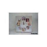 Gift Metal Photo Frame With Clock