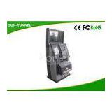 Cold Rolled Steel Touch Screen Information Kiosk For Customer Queue Management System