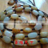 HEtian Jade Seed Makings Red-skinned Wampee Seeds Necklace the Original Stone Material Handmade Necklace Jewels Jade Stone