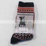 Yiwu Socks Manufacturer Custom Double Knitting Chirstmas Deer Pattern Women Socks thumbnail-2