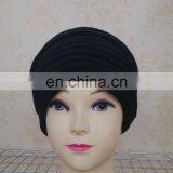 New Style Fashion Wool Knitted With Raccoon Fur Pompom Beanie Hat thumbnail-5