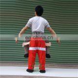 China Guangzhou Santa and Christmas Elf Plush Costume Ride on Costume Plush Mascot Costume for Sale thumbnail-4